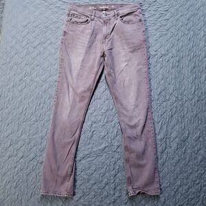 Goodfellow & Co Jeans Mens Size 34x32 Brown Slim Straight Dark Wash Denim